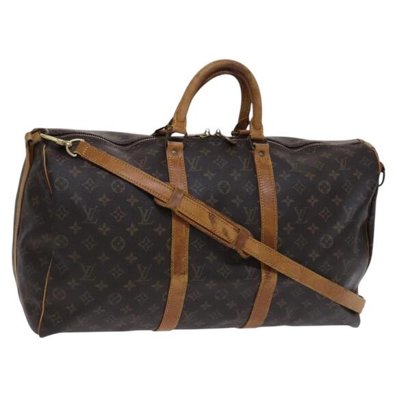 LOUIS VUITTON Monogram Keepall Bandouliere 50 Boston Bag M41416 - Picture 1 of 16